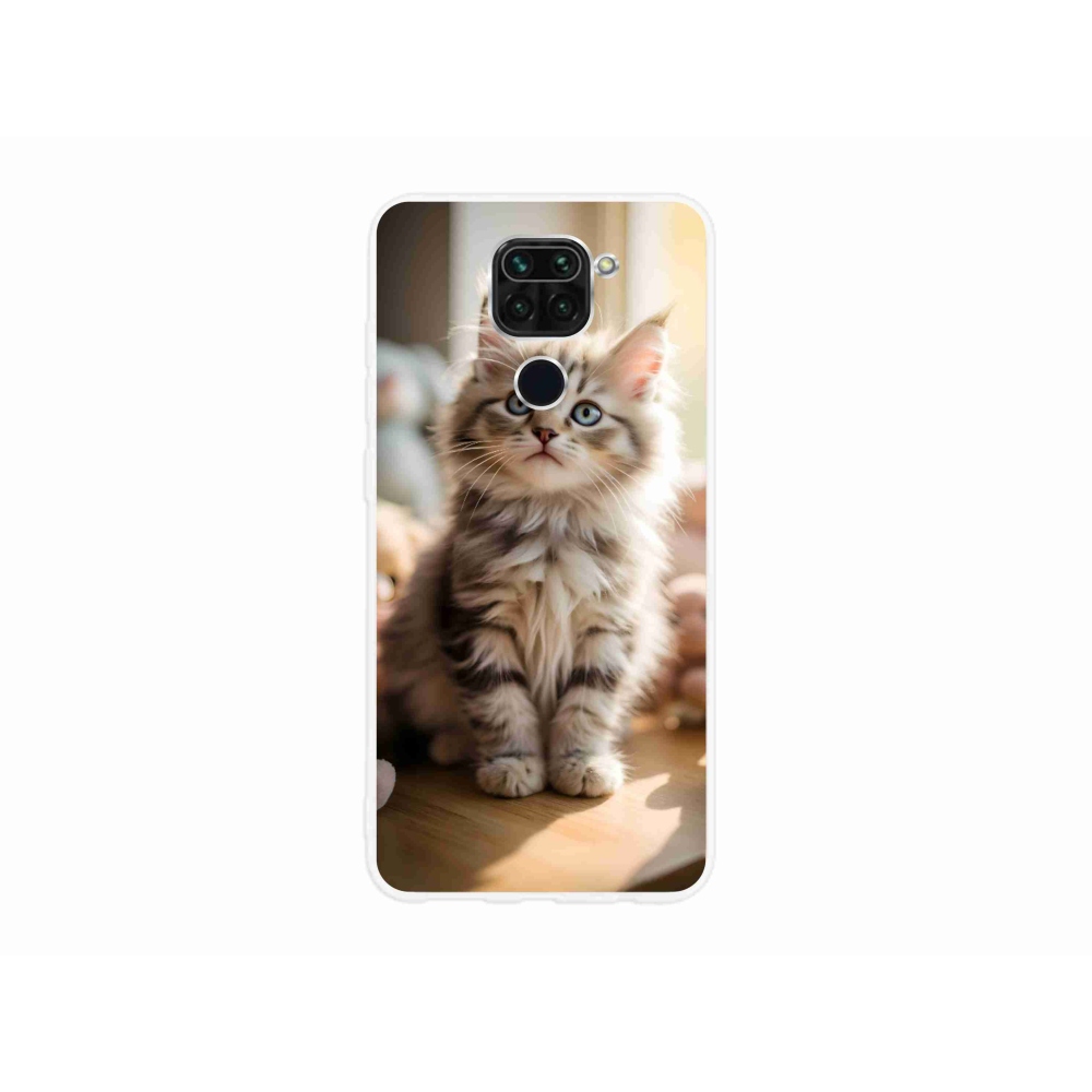 Gélový kryt mmCase na Xiaomi Redmi Note 9 - roztomilé mačiatko 10