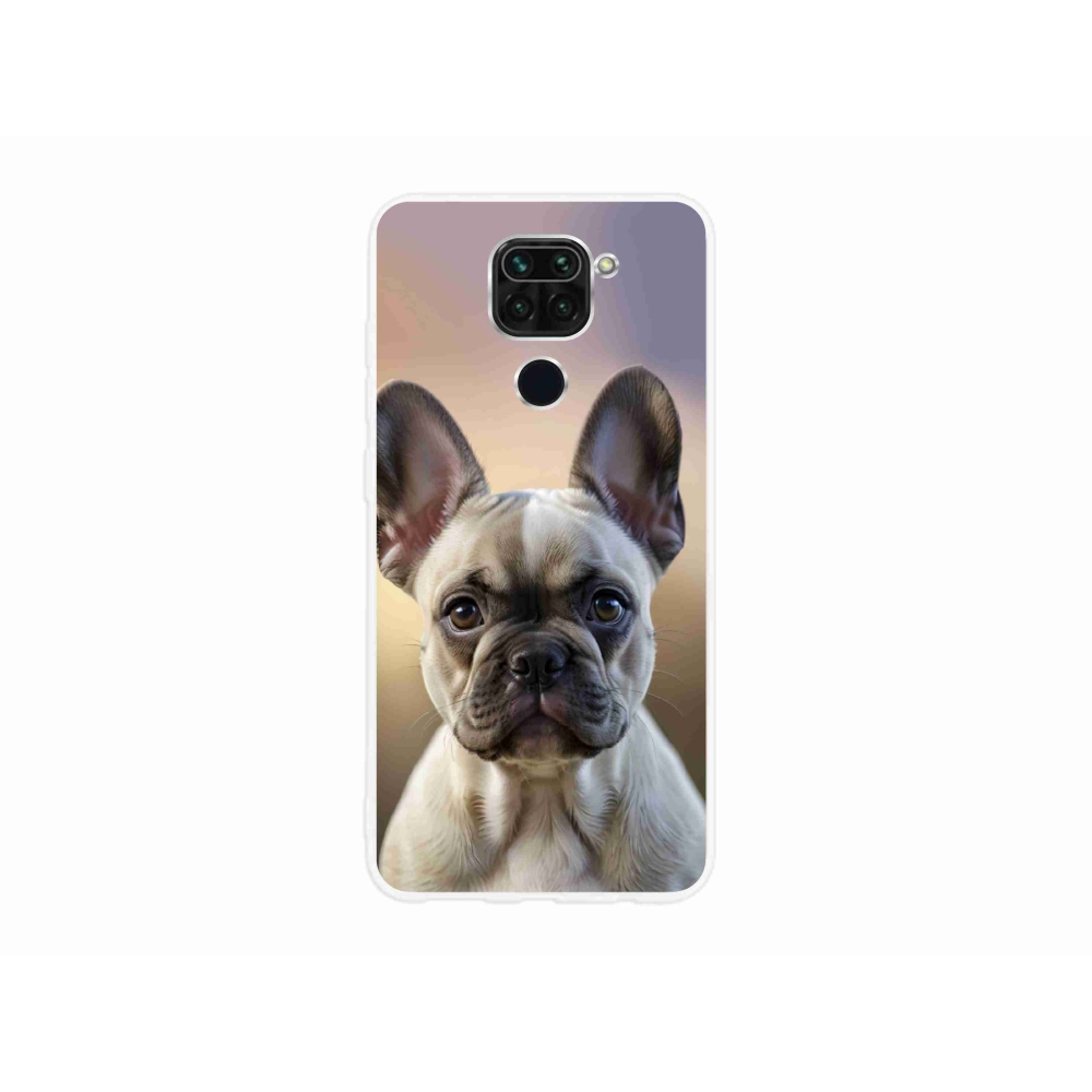 Gélový kryt mmCase na Xiaomi Redmi Note 9 - roztomilý francúzsky buldoček