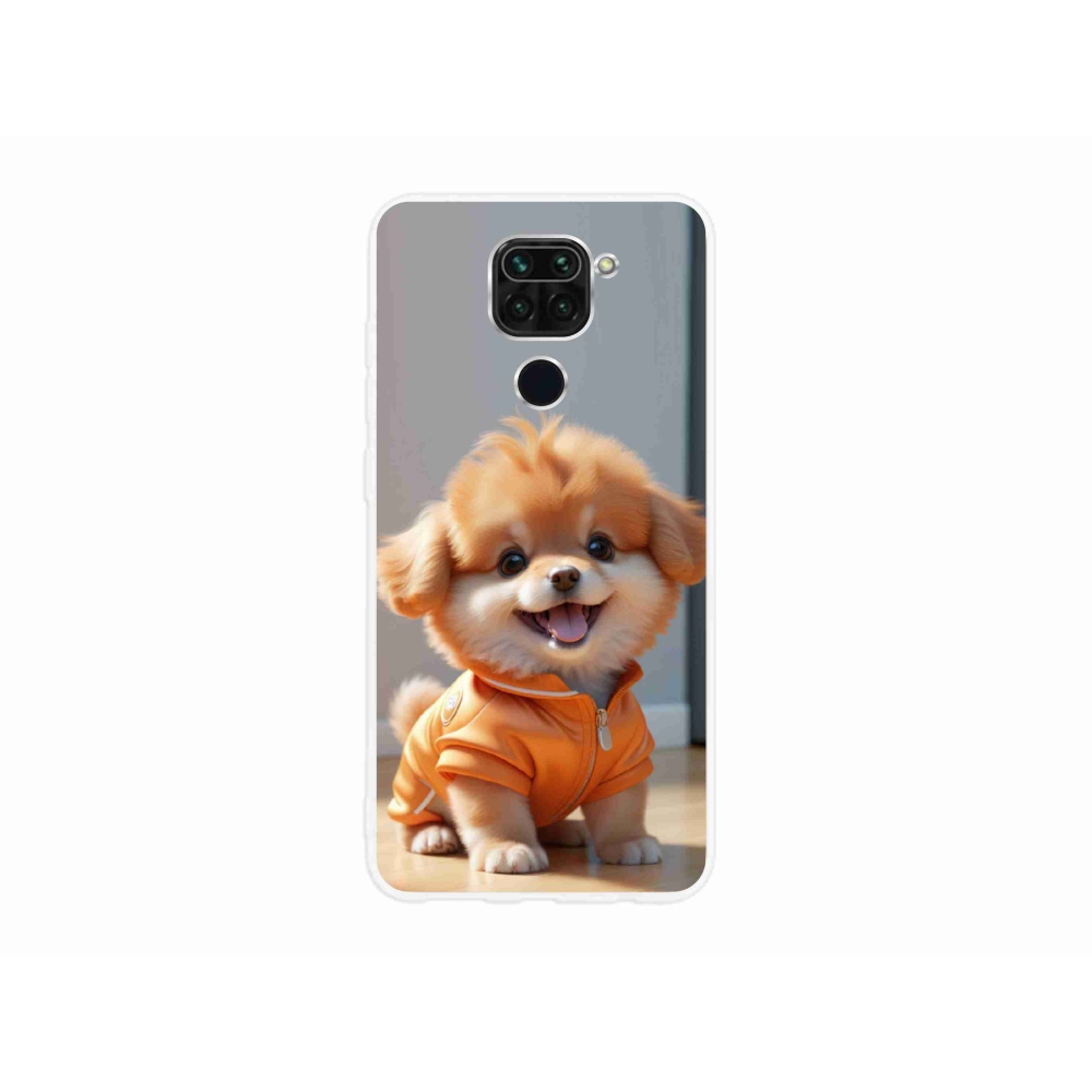 Gélový kryt mmCase na Xiaomi Redmi Note 9 - roztomilý pomeranian v mikine