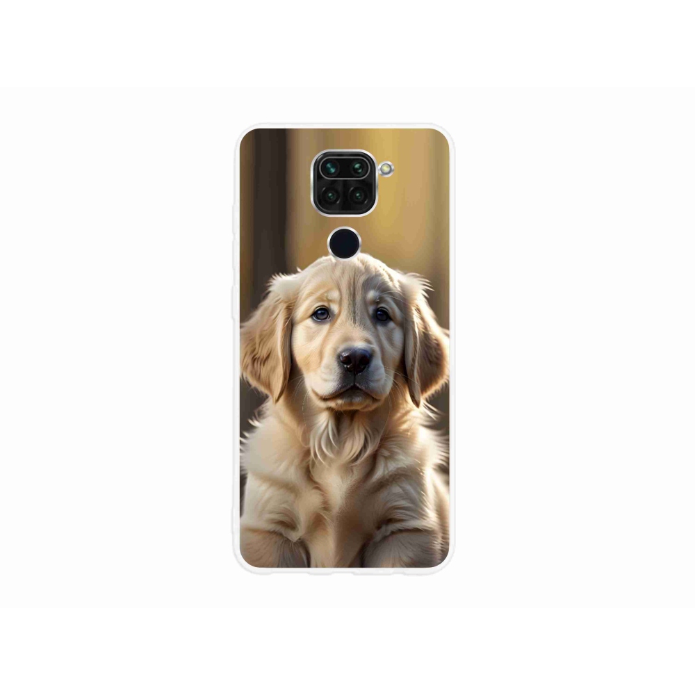 Gélový kryt mmCase na Xiaomi Redmi Note 9 - roztomilý zlatý retriever