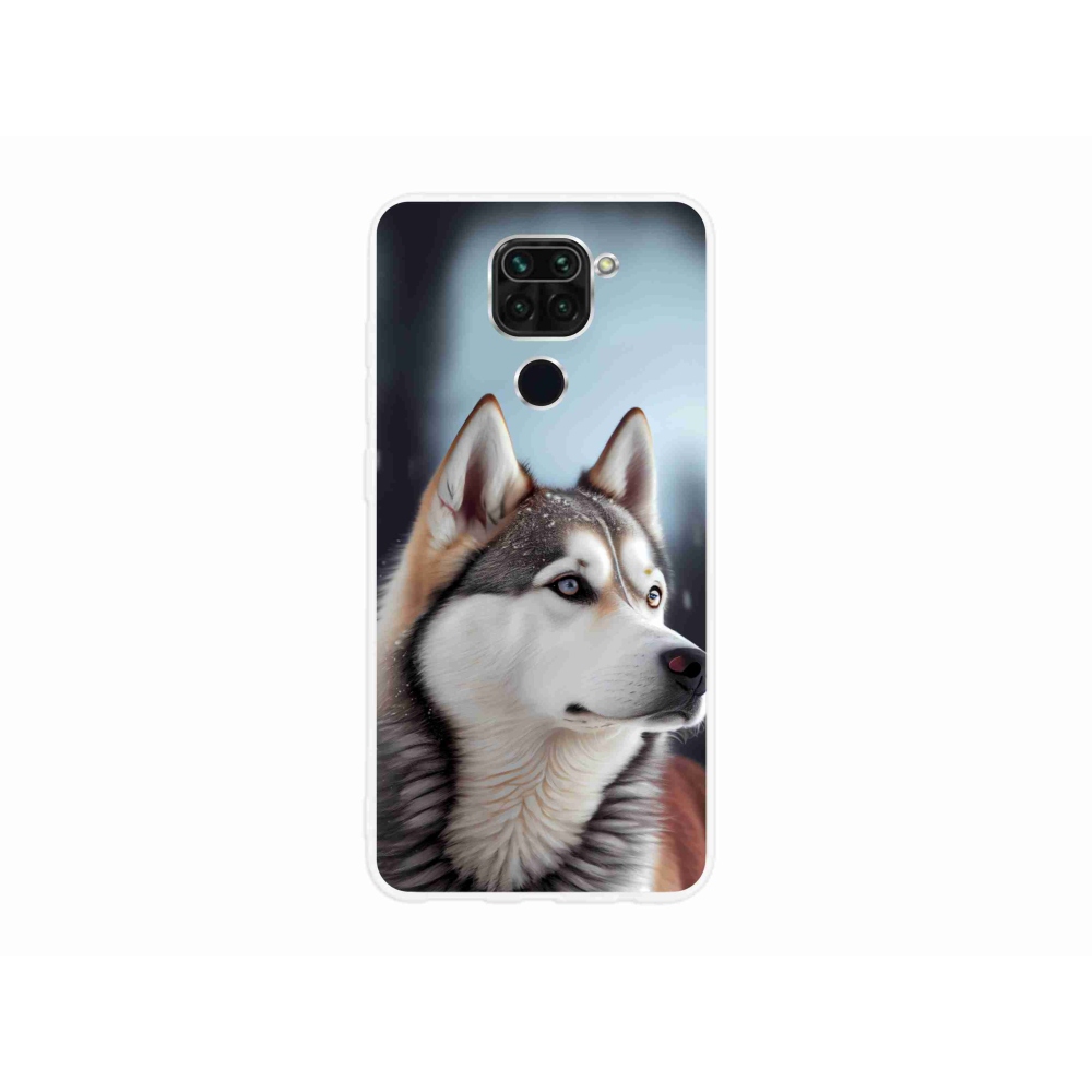 Gélový kryt mmCase na Xiaomi Redmi Note 9 - sibírsky husky