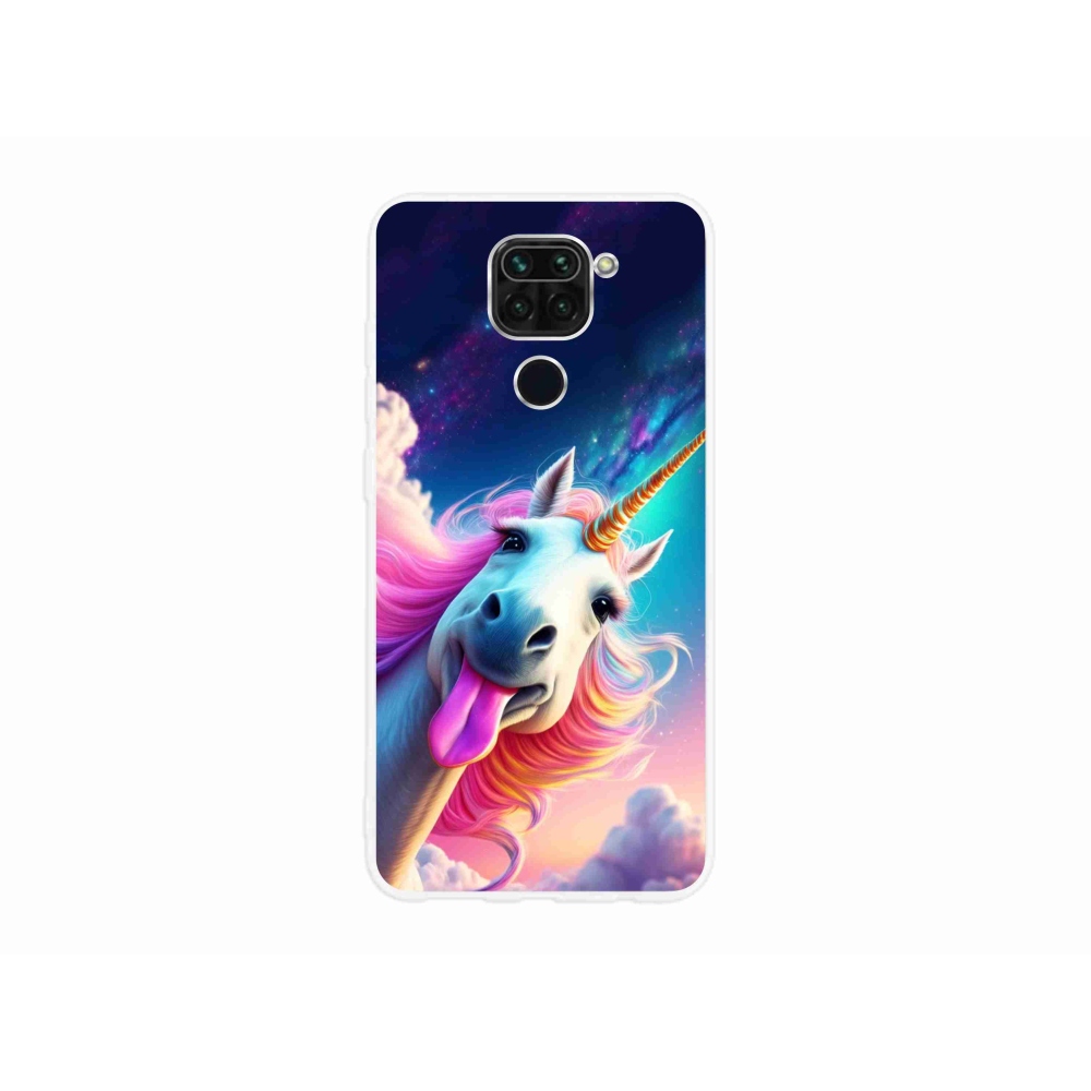 Gélový kryt mmCase na Xiaomi Redmi Note 9 - šialený jednorožec