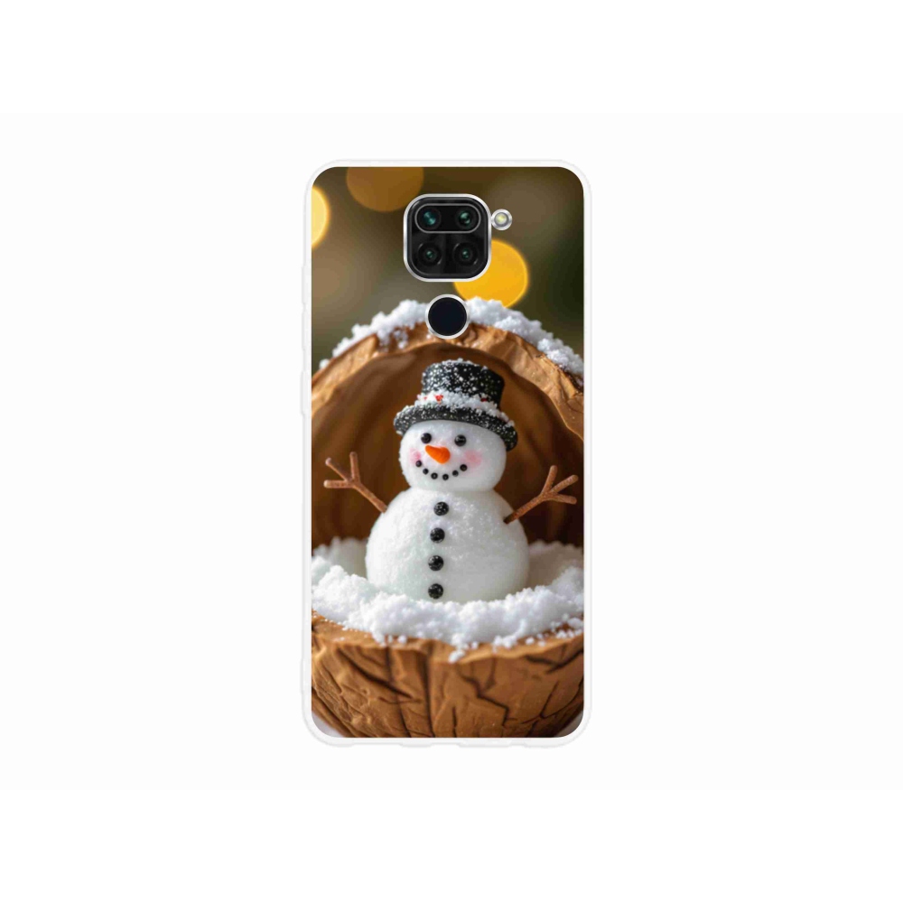 Gélový kryt mmCase na Xiaomi Redmi Note 9 - snehuliak 4