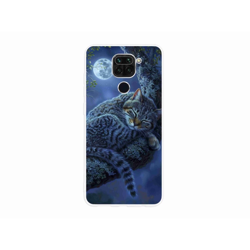 Gélový kryt mmCase na Xiaomi Redmi Note 9 - spiaca mačka