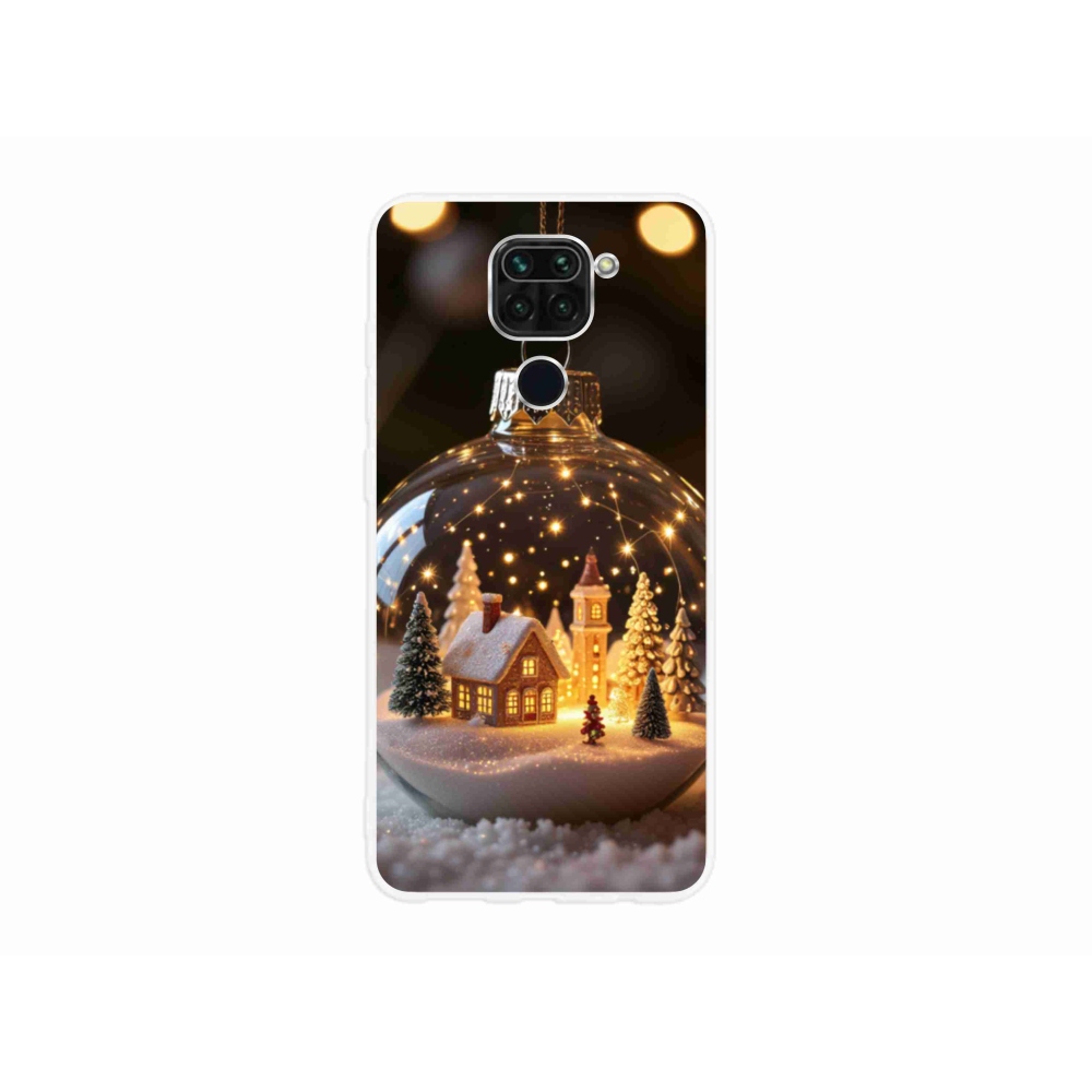 Gélový kryt mmCase na Xiaomi Redmi Note 9 - vianočné gule 3