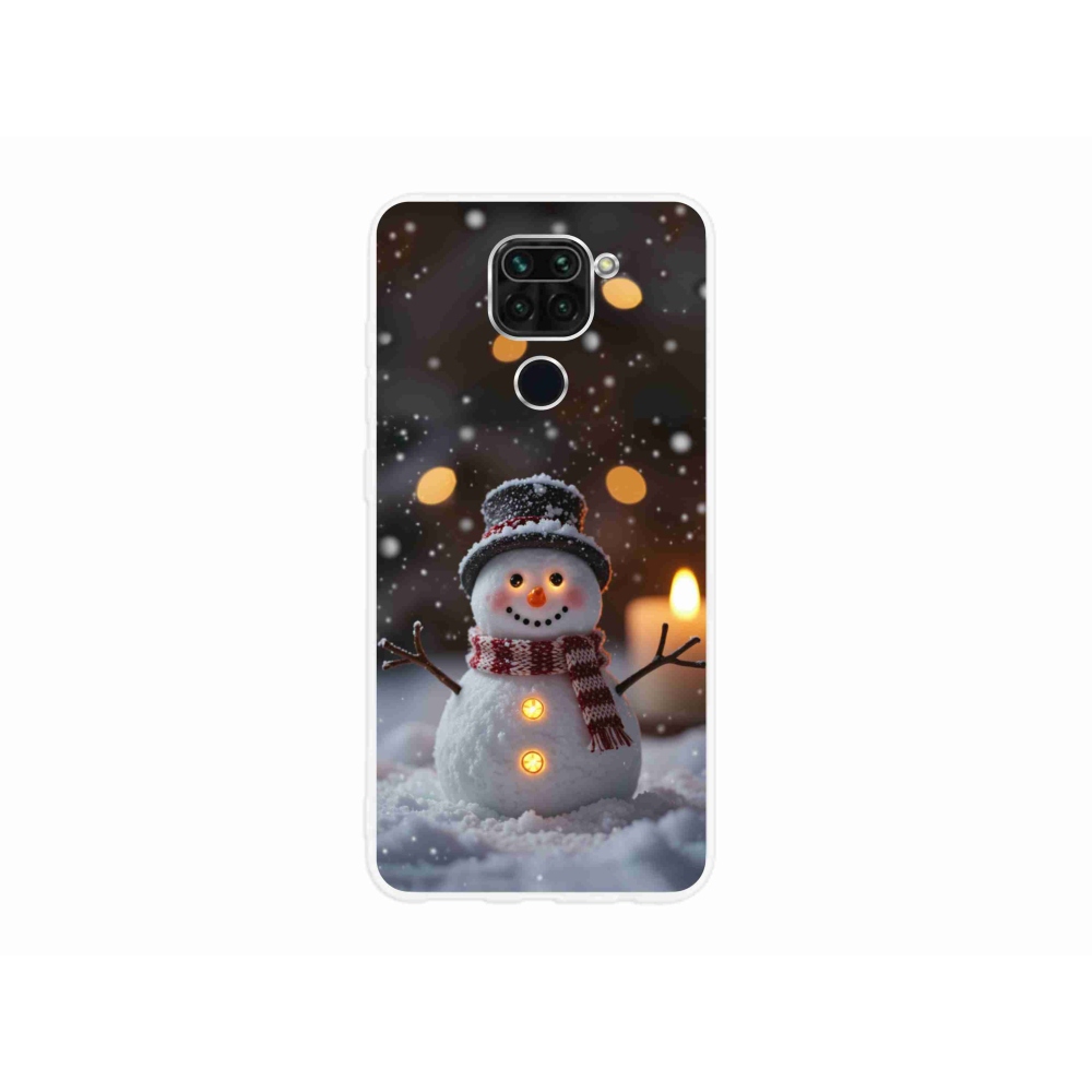 Gélový kryt mmCase na Xiaomi Redmi Note 9 - veselý snehuliak