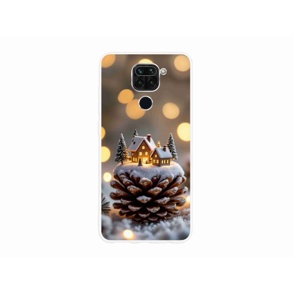 Gélový kryt mmCase na Xiaomi Redmi Note 9 - zimná dedinka