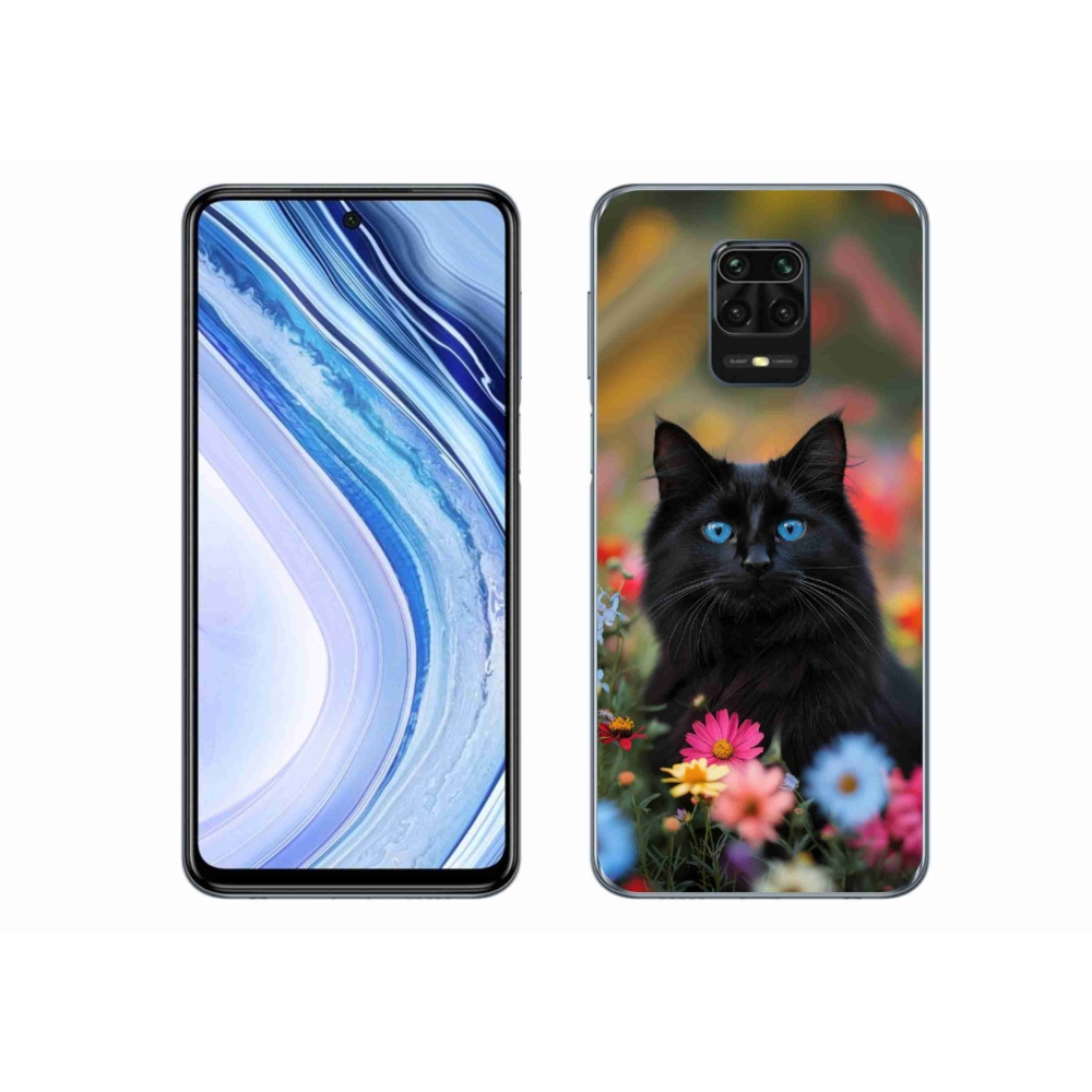 Gélový kryt mmCase na Xiaomi Redmi Note 9S - čierne mačiatko 4