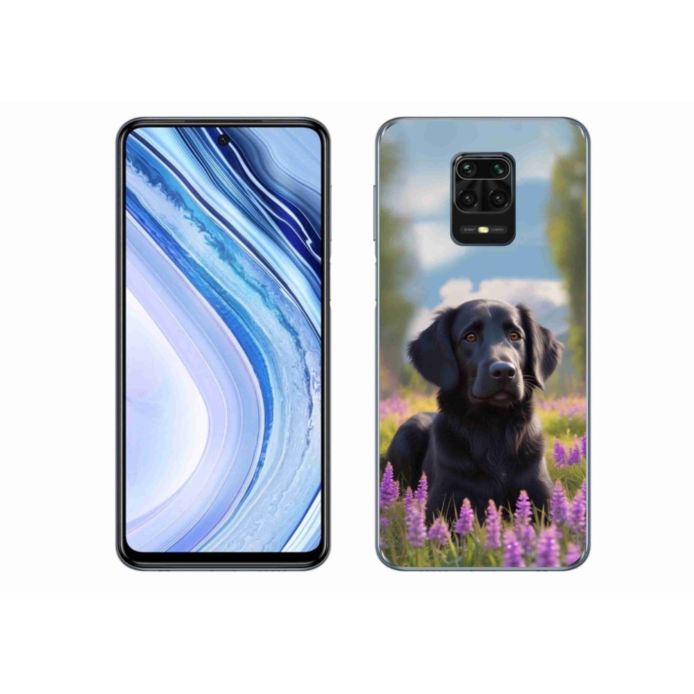 Gélový kryt mmCase na Xiaomi Redmi Note 9S - elegantný čierny retriever