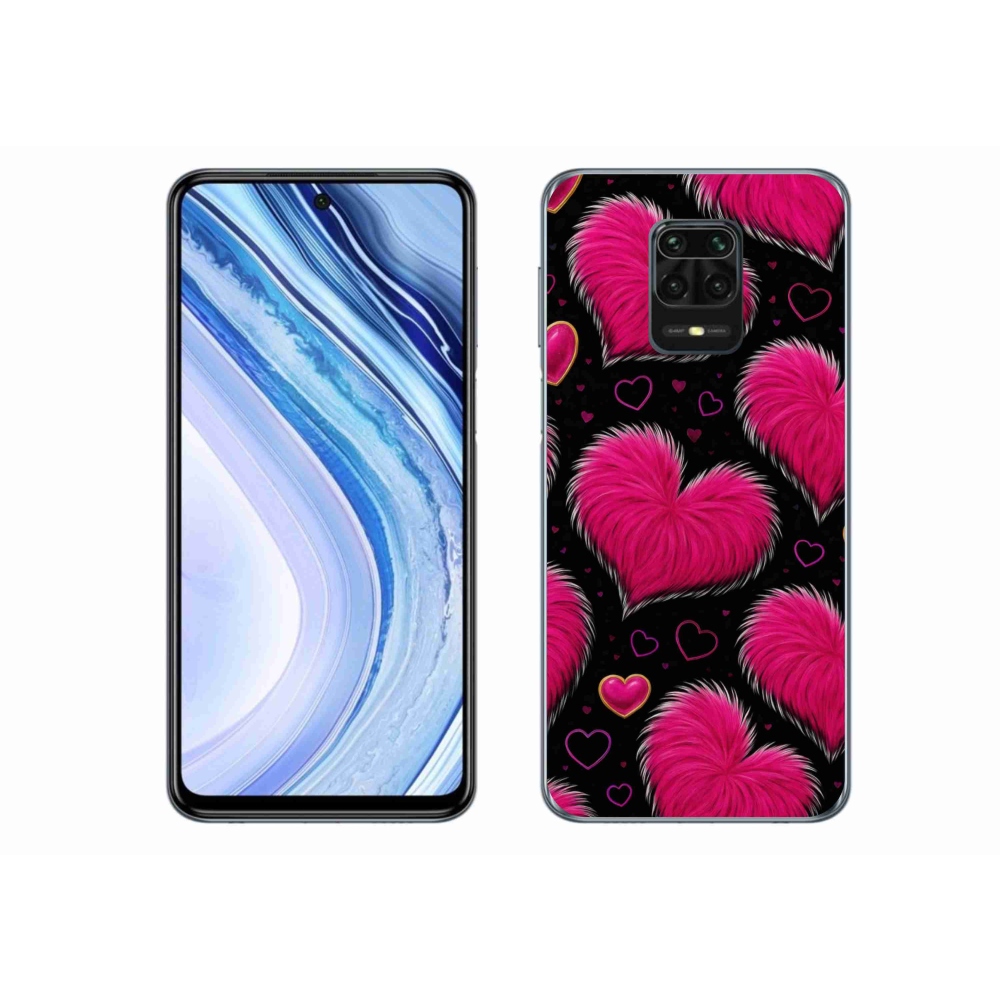 Gélový kryt mmCase na Xiaomi Redmi Note 9S - hebké srdce