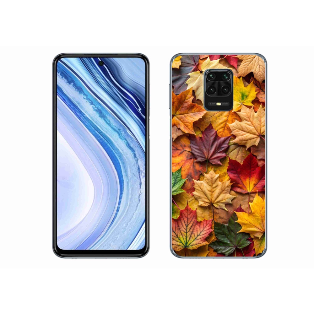 Gélový kryt mmCase na Xiaomi Redmi Note 9S - javorové listy 2