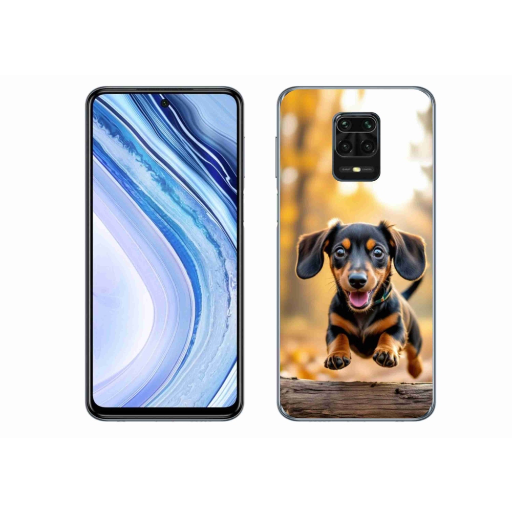 Gélový kryt mmCase na Xiaomi Redmi Note 9S - jazvečík 2