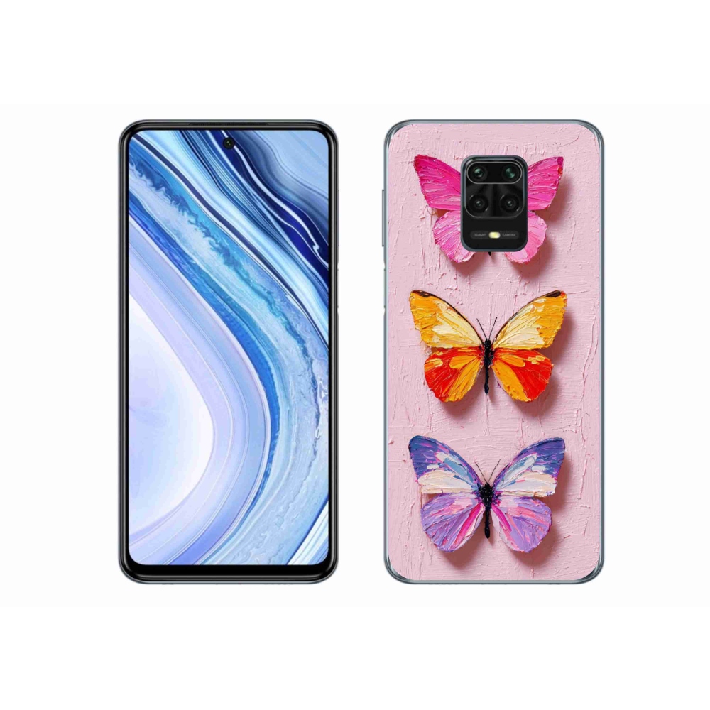 Gélový kryt mmCase na Xiaomi Redmi Note 9S - motýlia trojica