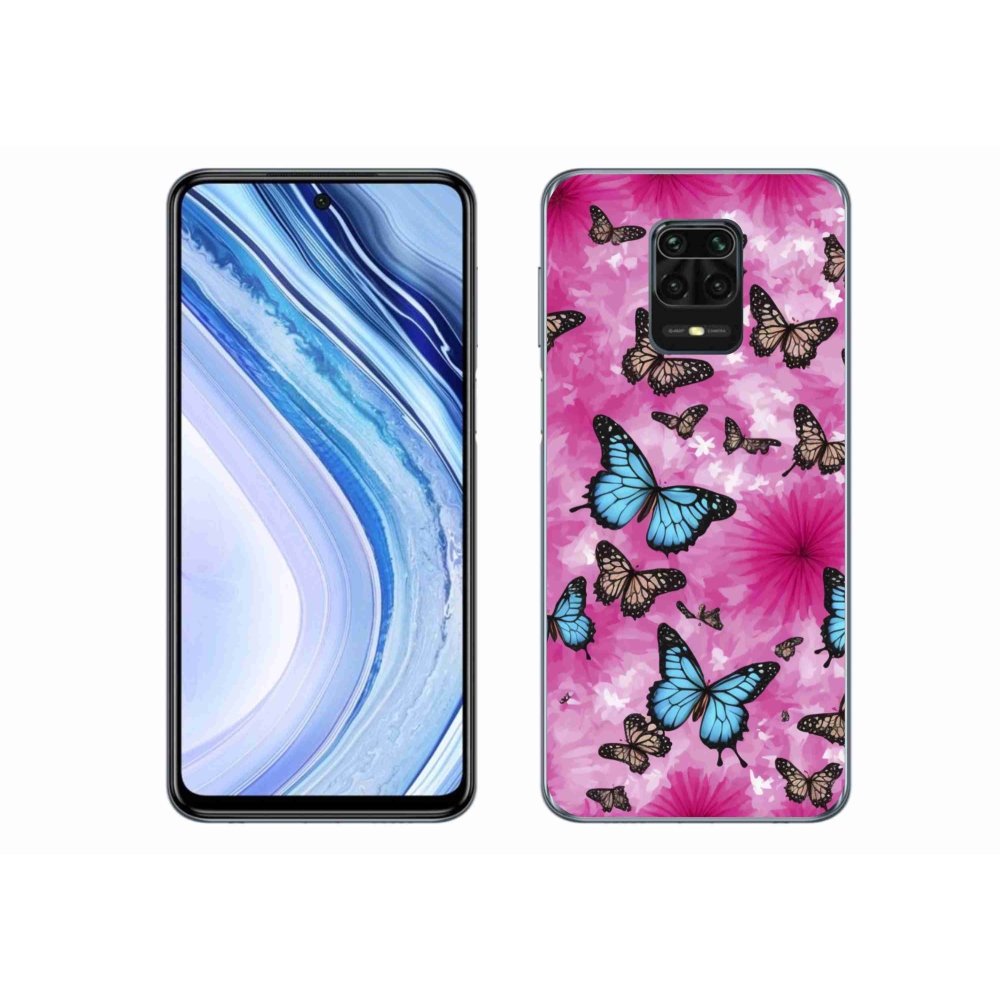 Gélový kryt mmCase na Xiaomi Redmi Note 9S - motýlia záhrada