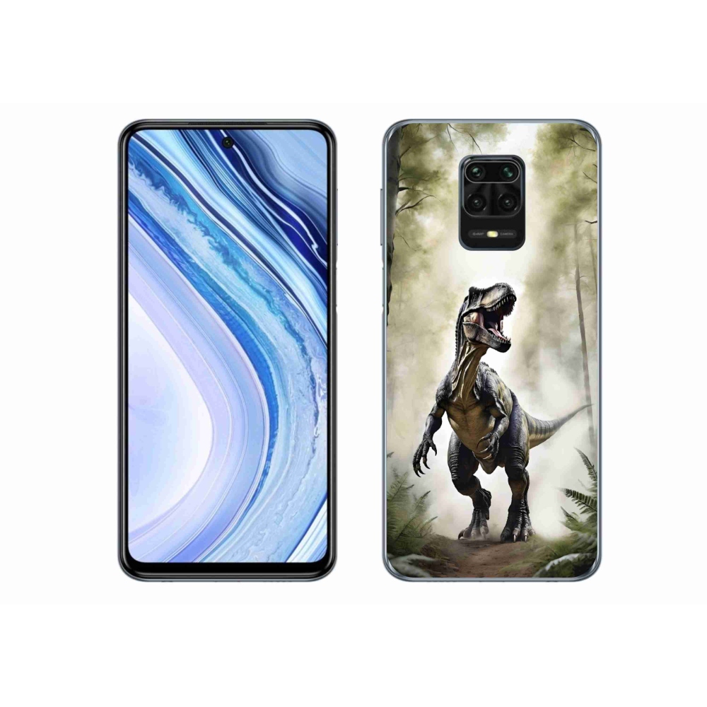 Gélový kryt mmCase na Xiaomi Redmi Note 9S - naštvaný T-Rex