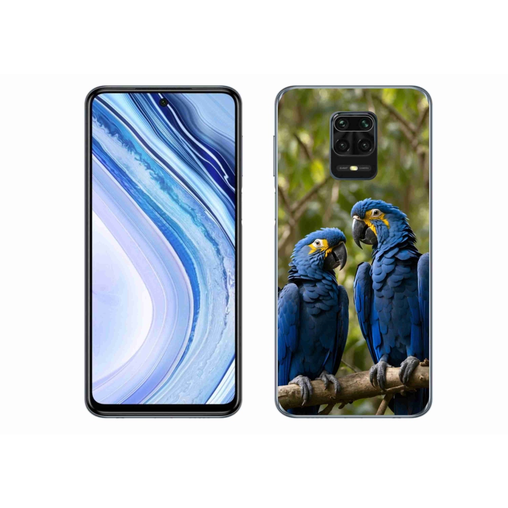Gélový kryt mmCase na Xiaomi Redmi Note 9S - papagájové duo