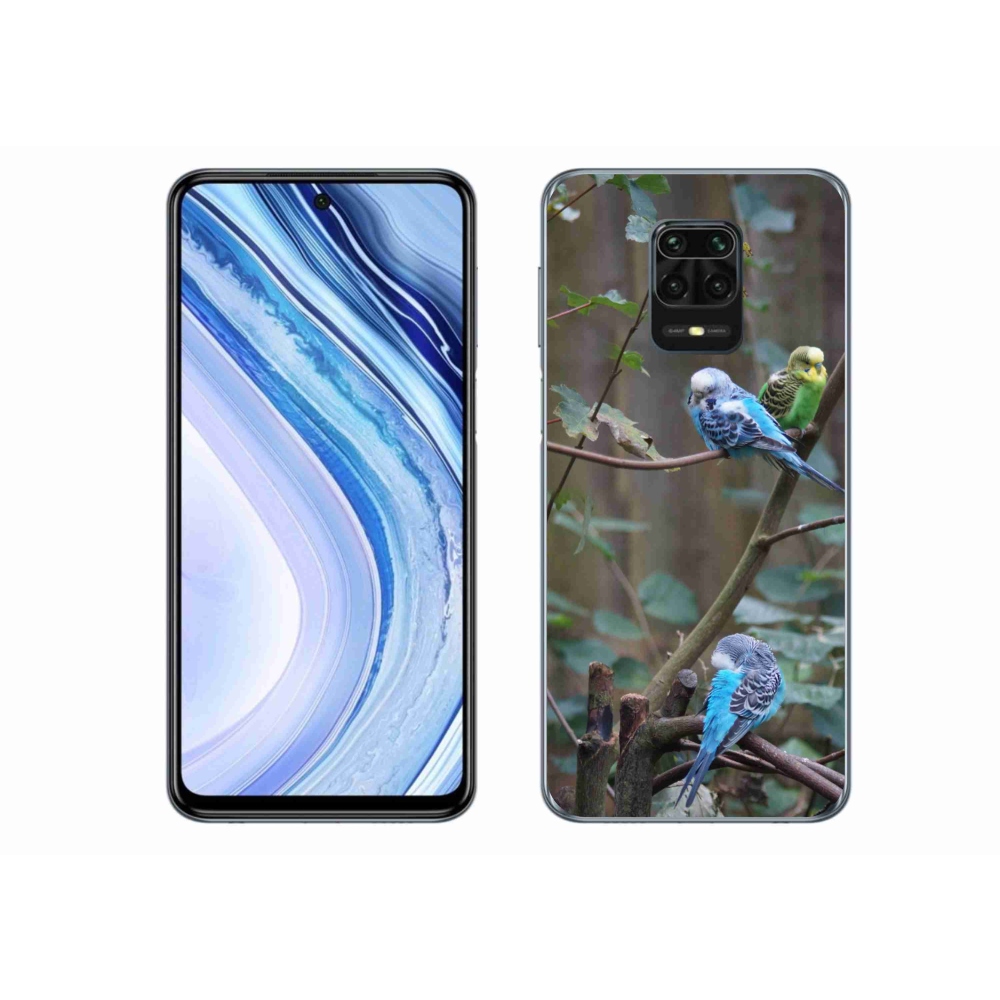 Gélový kryt mmCase na Xiaomi Redmi Note 9S - papagáje na vetve