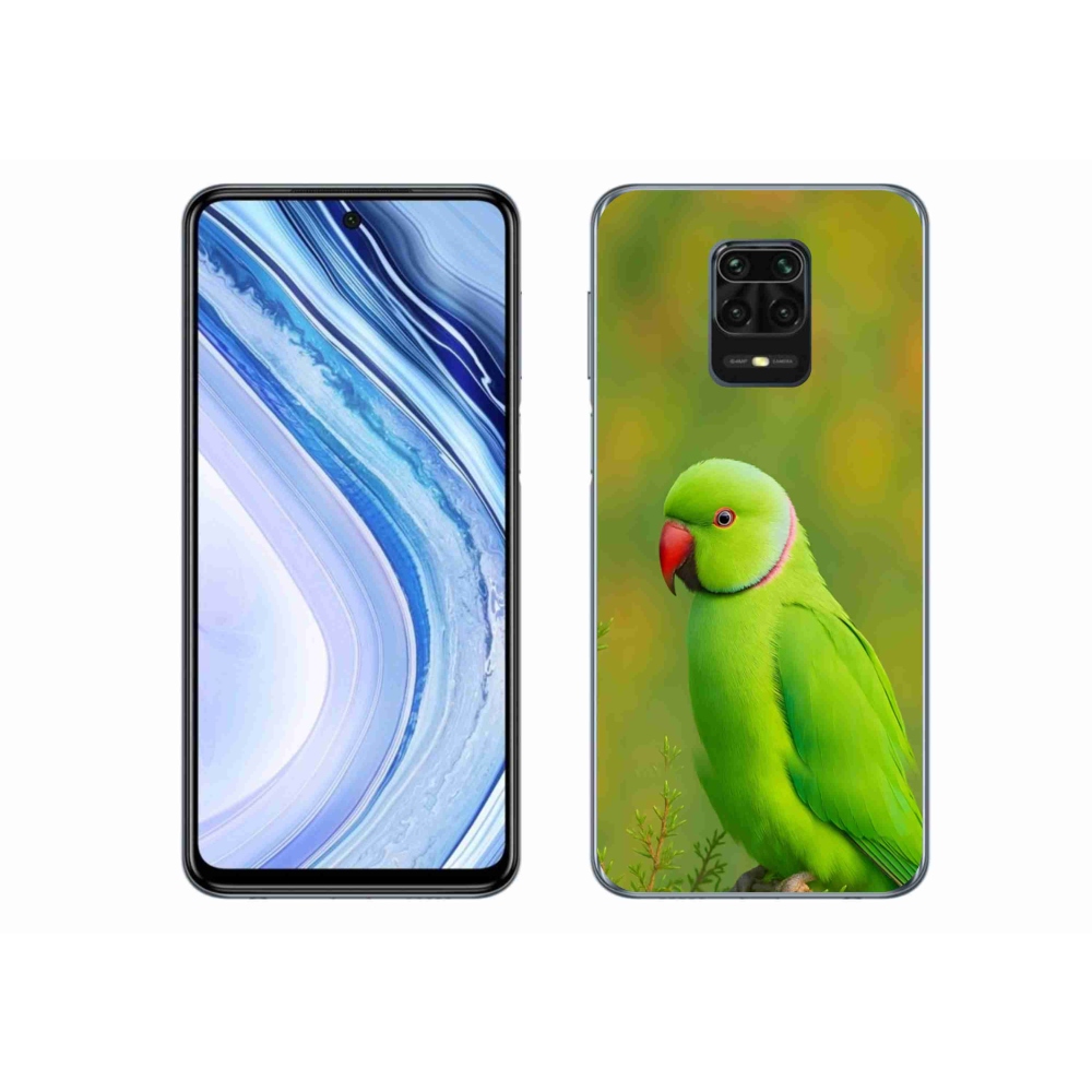 Gélový kryt mmCase na Xiaomi Redmi Note 9S - papagáj alexander 2