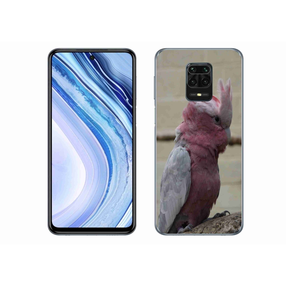 Gélový kryt mmCase na Xiaomi Redmi Note 9S - papagáj kakadu ružový