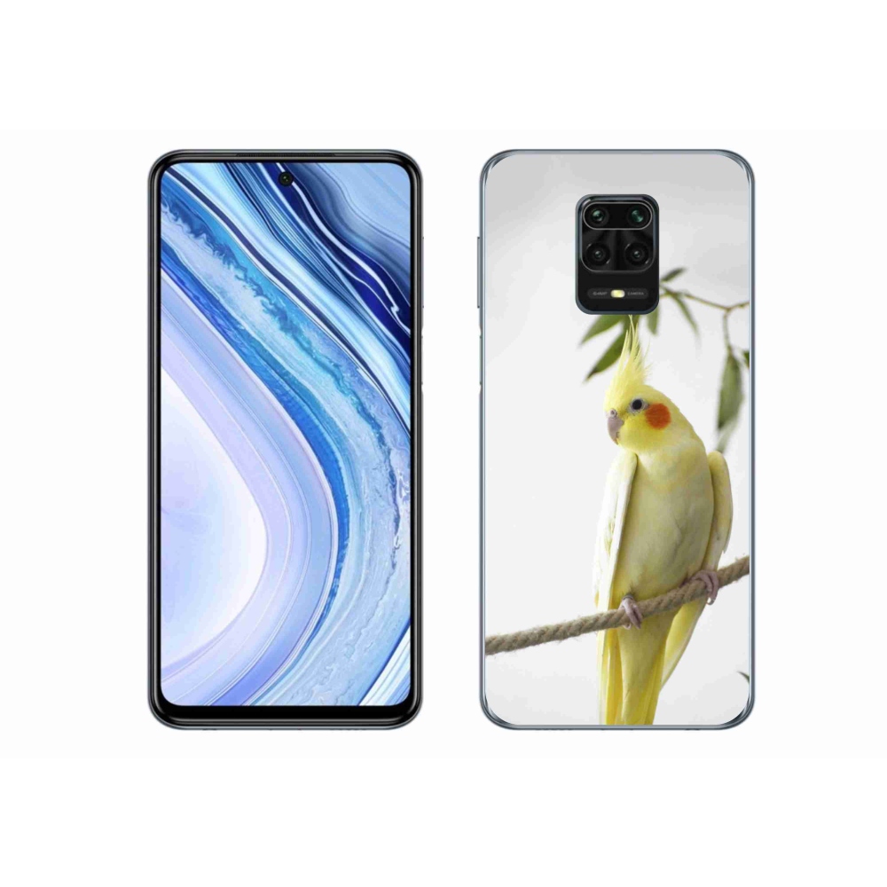 Gélový kryt mmCase na Xiaomi Redmi Note 9S - papagáj korela chocholatá