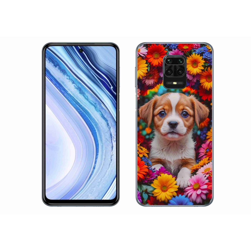 Gélový kryt mmCase na Xiaomi Redmi Note 9S - roztomilé šteňa