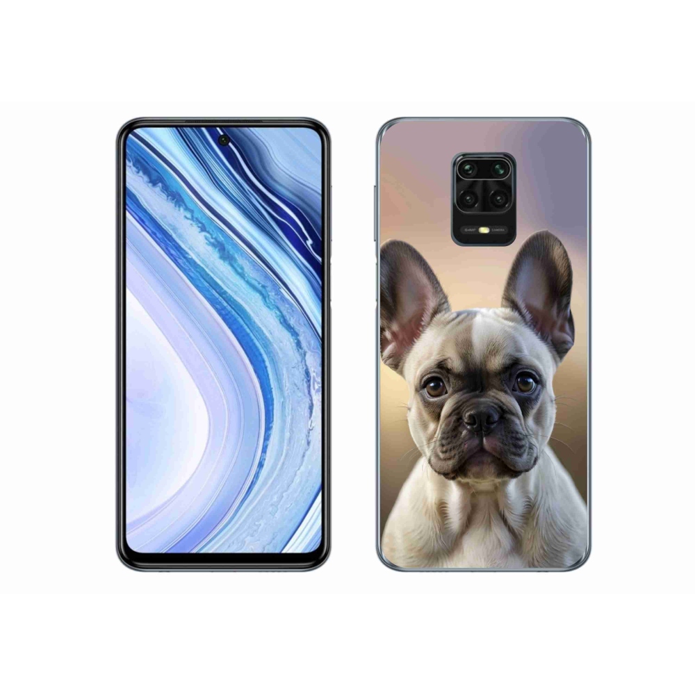 Gélový kryt mmCase na Xiaomi Redmi Note 9S - roztomilý francúzsky buldoček