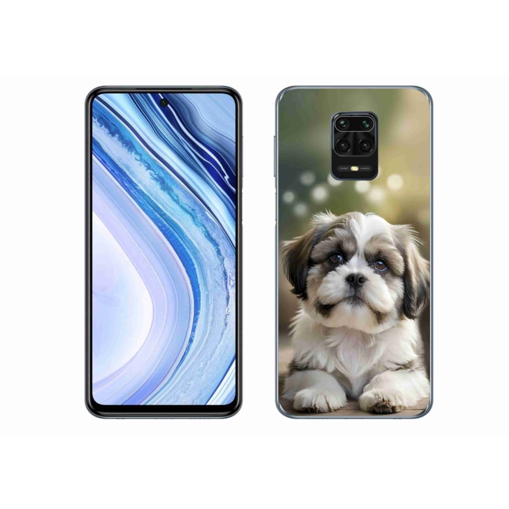 Gélový kryt mmCase na Xiaomi Redmi Note 9S - roztomilý shih-tzu