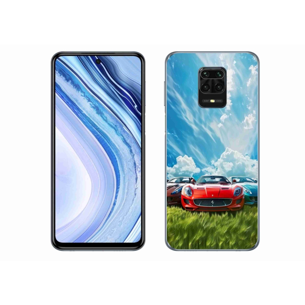 Gélový kryt mmCase na Xiaomi Redmi Note 9S - športové vozidlá