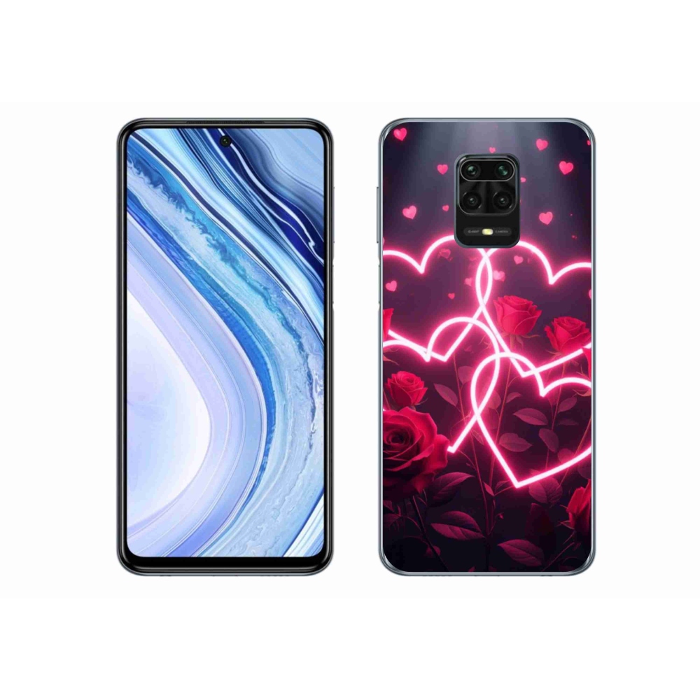 Gélový kryt mmCase na Xiaomi Redmi Note 9S - srdce lásky