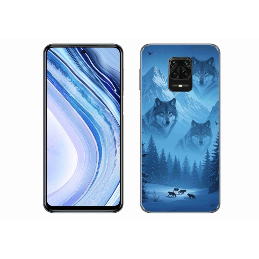 Gélový kryt mmCase na Xiaomi Redmi Note 9S - vlčia svorka