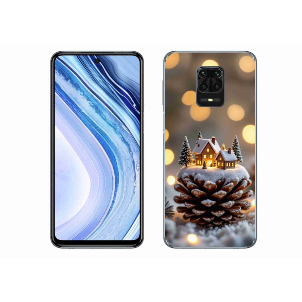 Gélový kryt mmCase na Xiaomi Redmi Note 9S - zimná dedinka