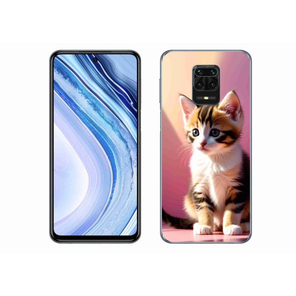 Gélový kryt mmCase na Xiaomi Redmi Note 9S - zvedavé mačiatko 2