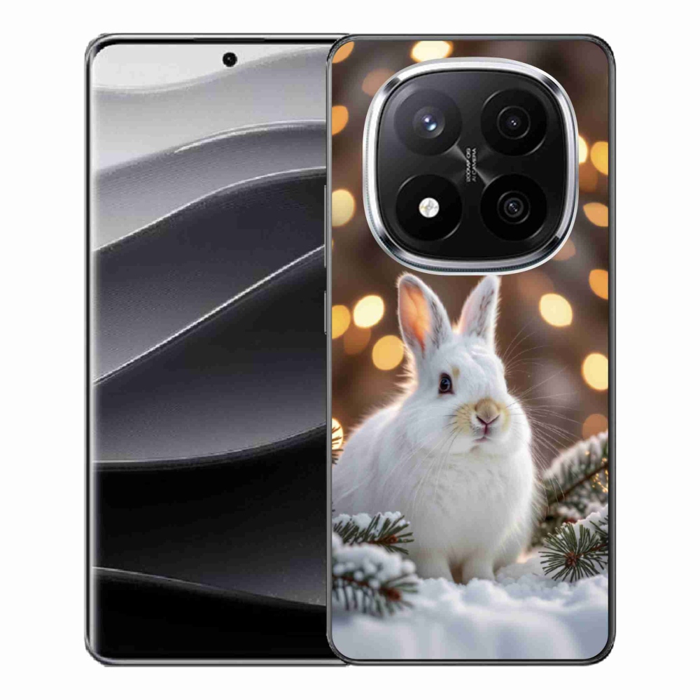Gélový kryt mmCase na Xiaomi Remdi Note 14 Pro+ 5G - biely zajac