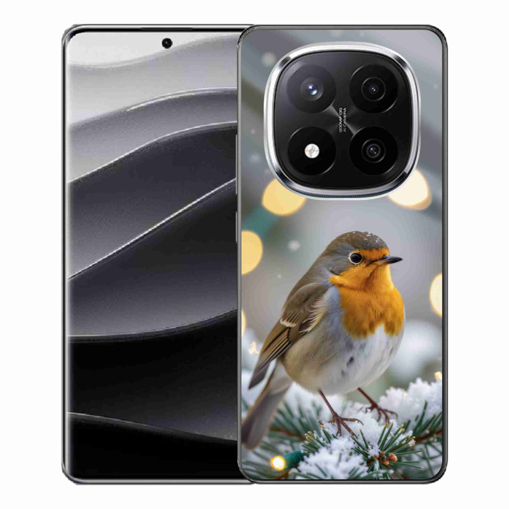 Gélový kryt mmCase na Xiaomi Remdi Note 14 Pro+ 5G - červienka v zime