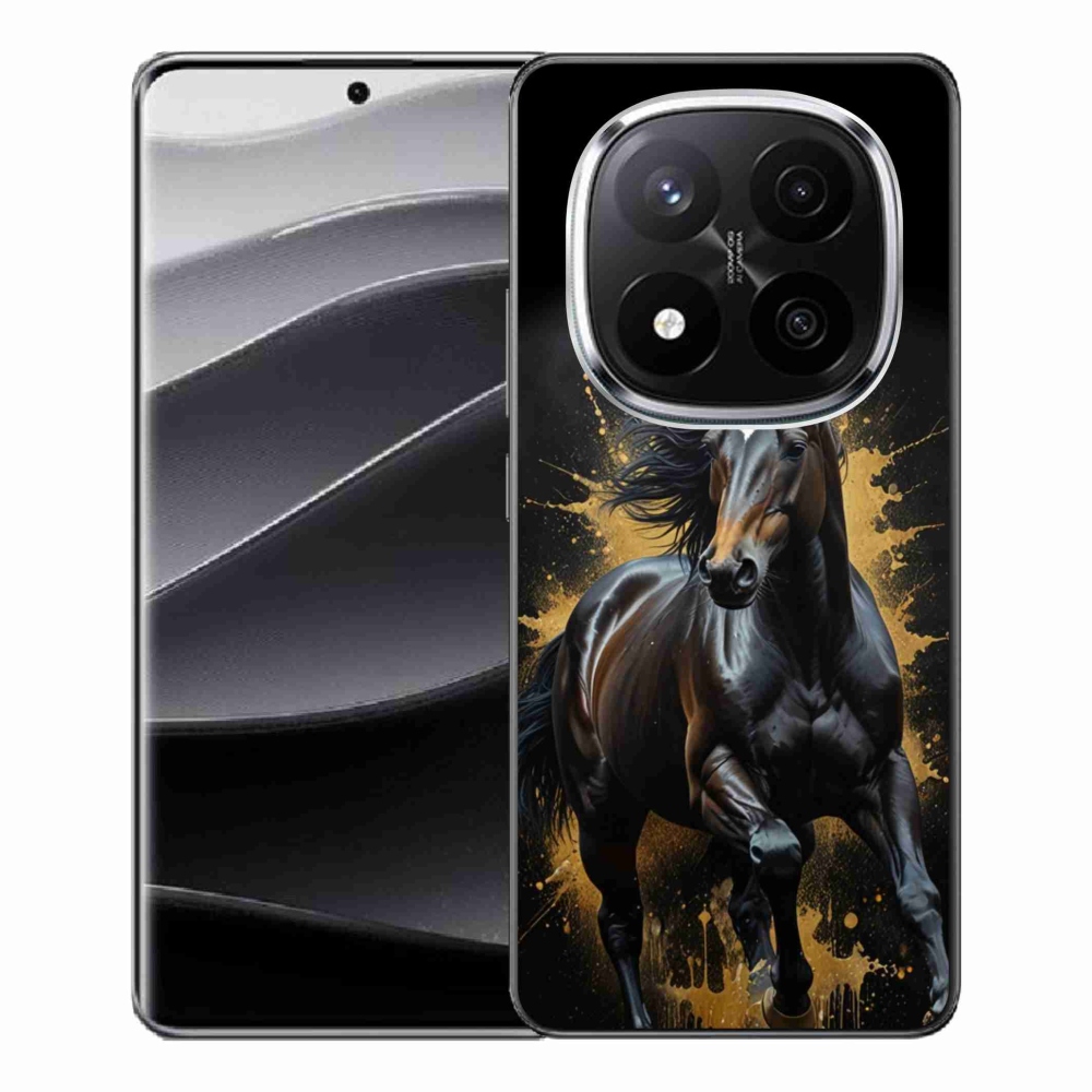 Gélový kryt mmCase na Xiaomi Remdi Note 14 Pro+ 5G - elegantný čierny žrebec