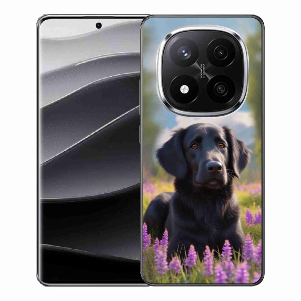 Gélový kryt mmCase na Xiaomi Remdi Note 14 Pro+ 5G - elegantný čierny retriever