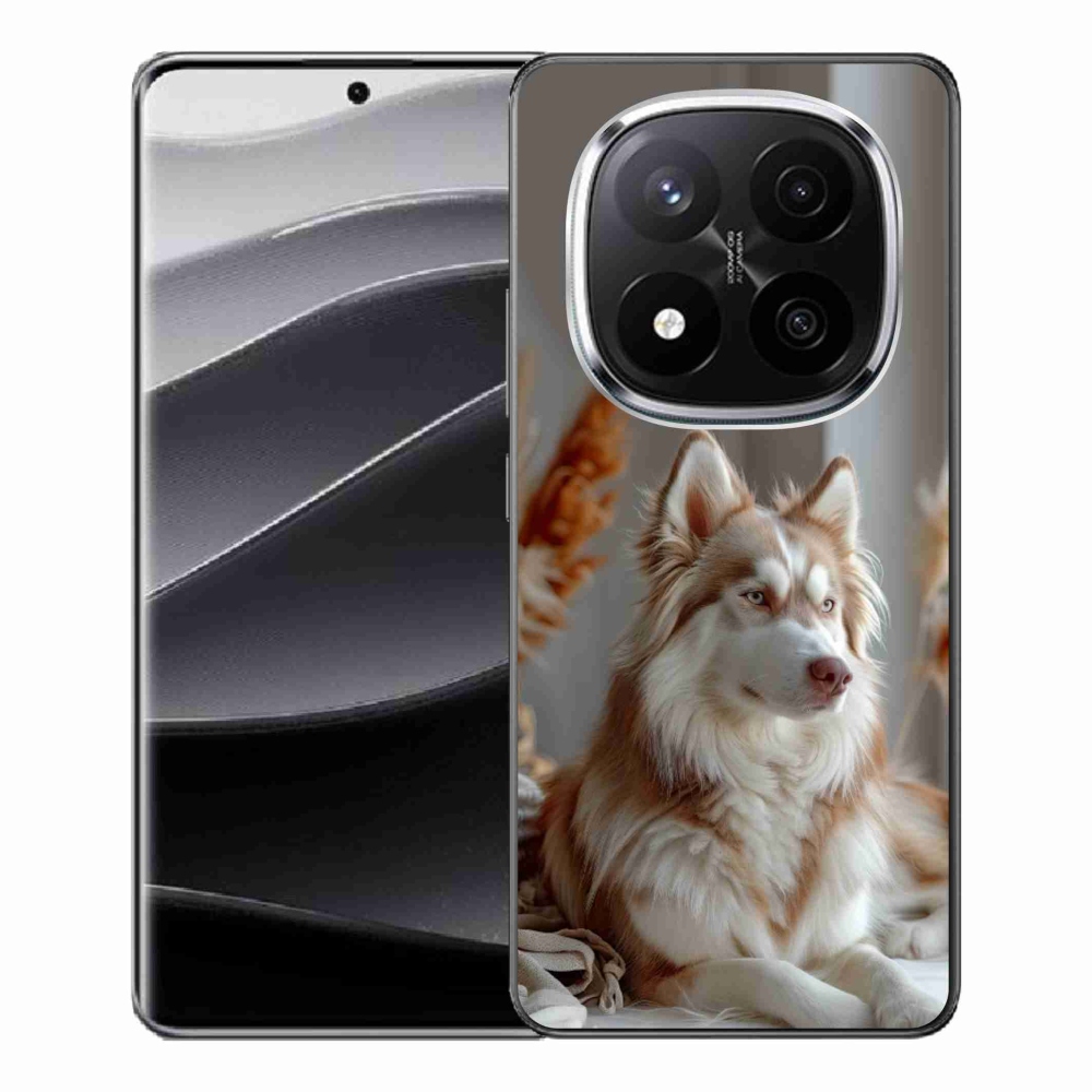 Gélový kryt mmCase na Xiaomi Remdi Note 14 Pro+ 5G - pokojný sibírsky husky
