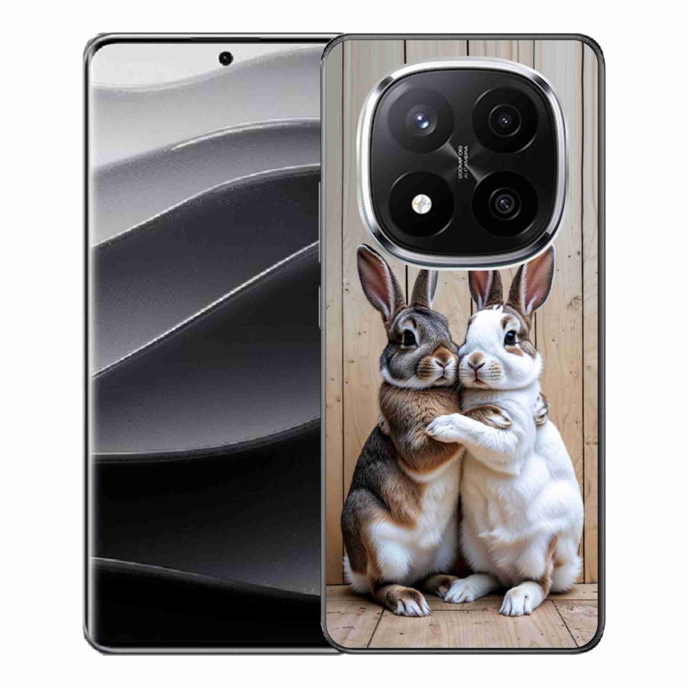 Gélový kryt mmCase na Xiaomi Remdi Note 14 Pro+ 5G - králičie pár