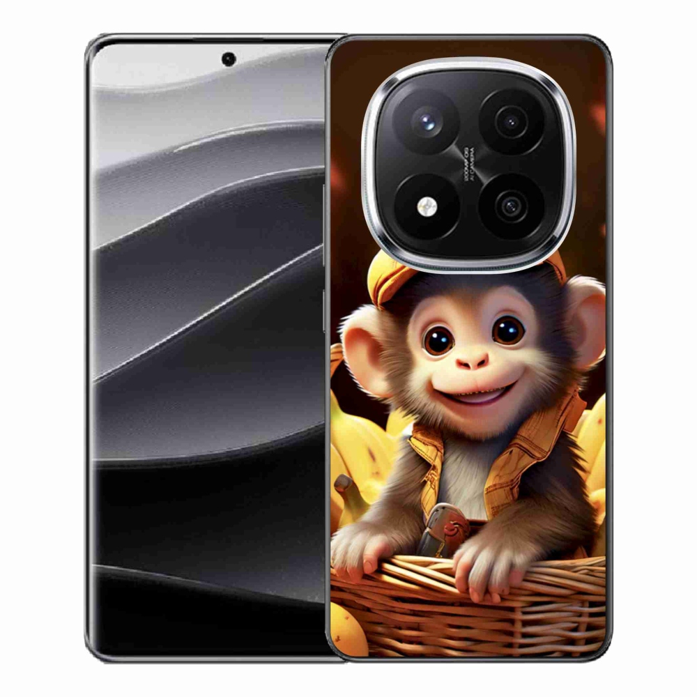 Gélový kryt mmCase na Xiaomi Remdi Note 14 Pro+ 5G - opice v košíku