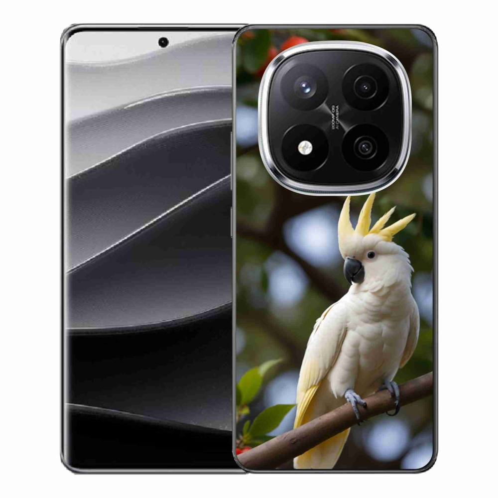 Gélový kryt mmCase na Xiaomi Remdi Note 14 Pro+ 5G - papagáj kakadu 3