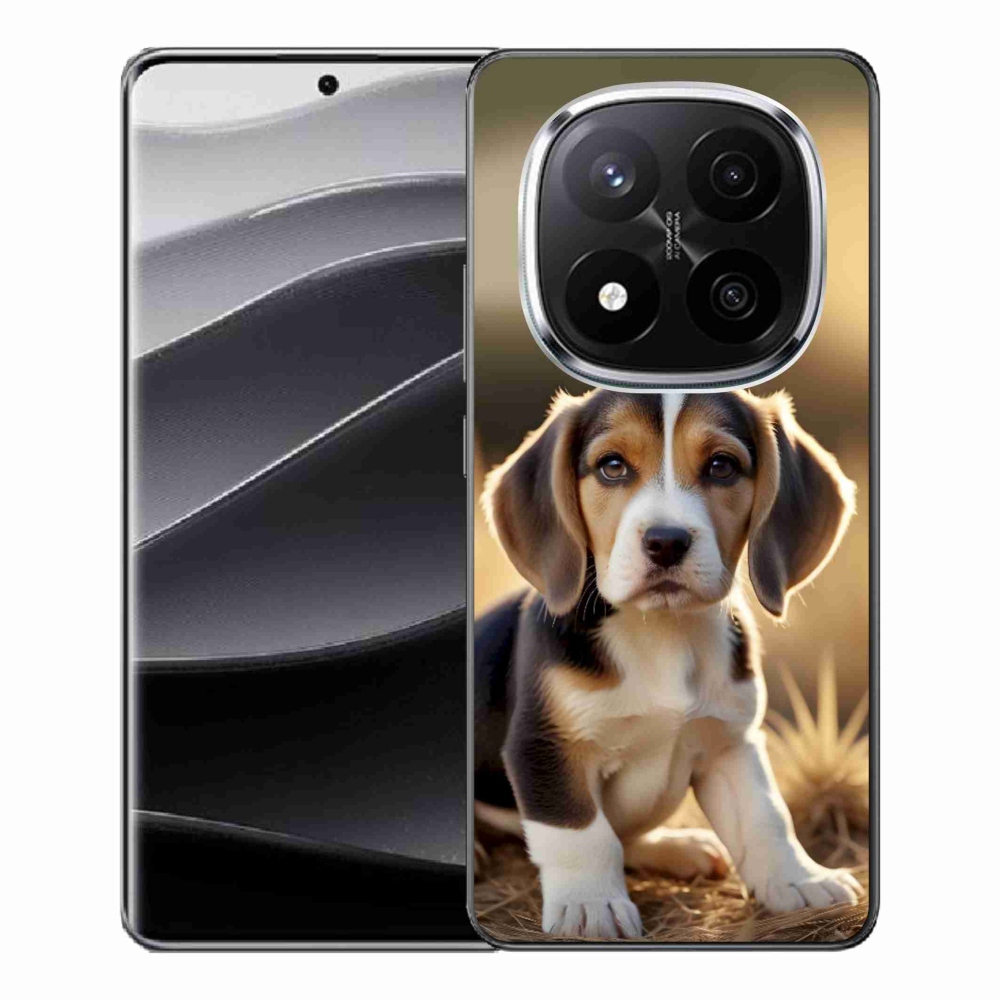 Gélový kryt mmCase na Xiaomi Remdi Note 14 Pro+ 5G - roztomilý bígl