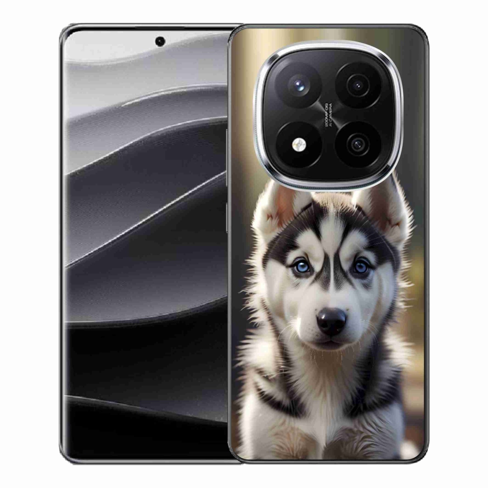 Gélový kryt mmCase na Xiaomi Remdi Note 14 Pro+ 5G - roztomilý sibírsky husky