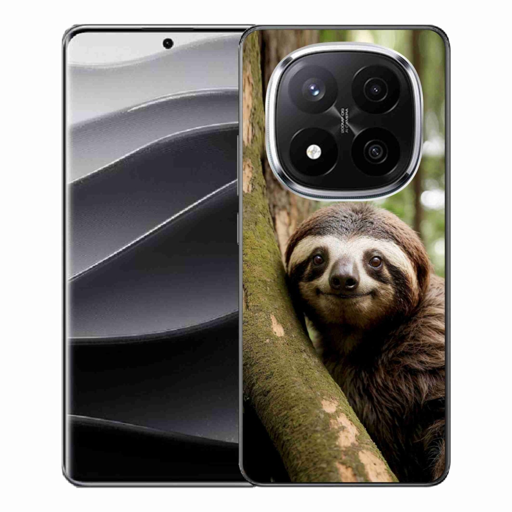 Gélový kryt mmCase na Xiaomi Remdi Note 14 Pro+ 5G - usmievavý leňochod