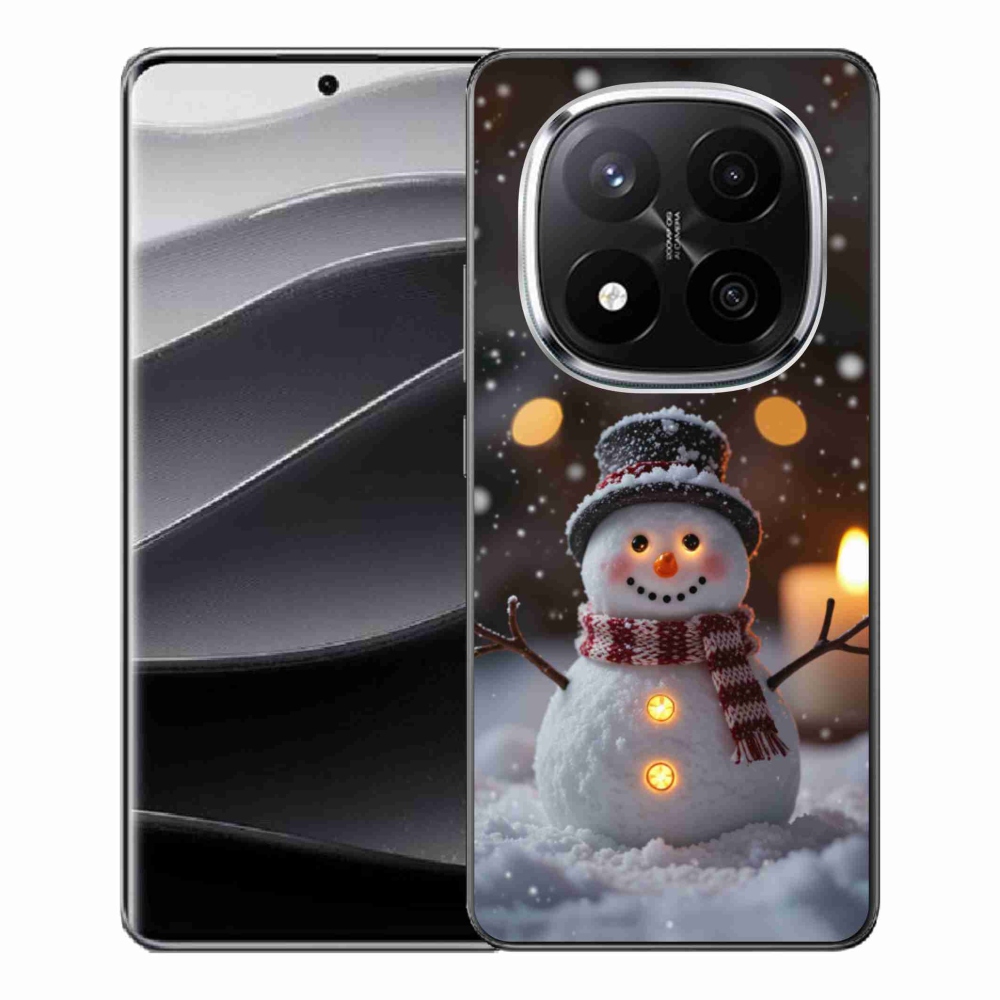 Gélový kryt mmCase na Xiaomi Remdi Note 14 Pro+ 5G - veselý snehuliak