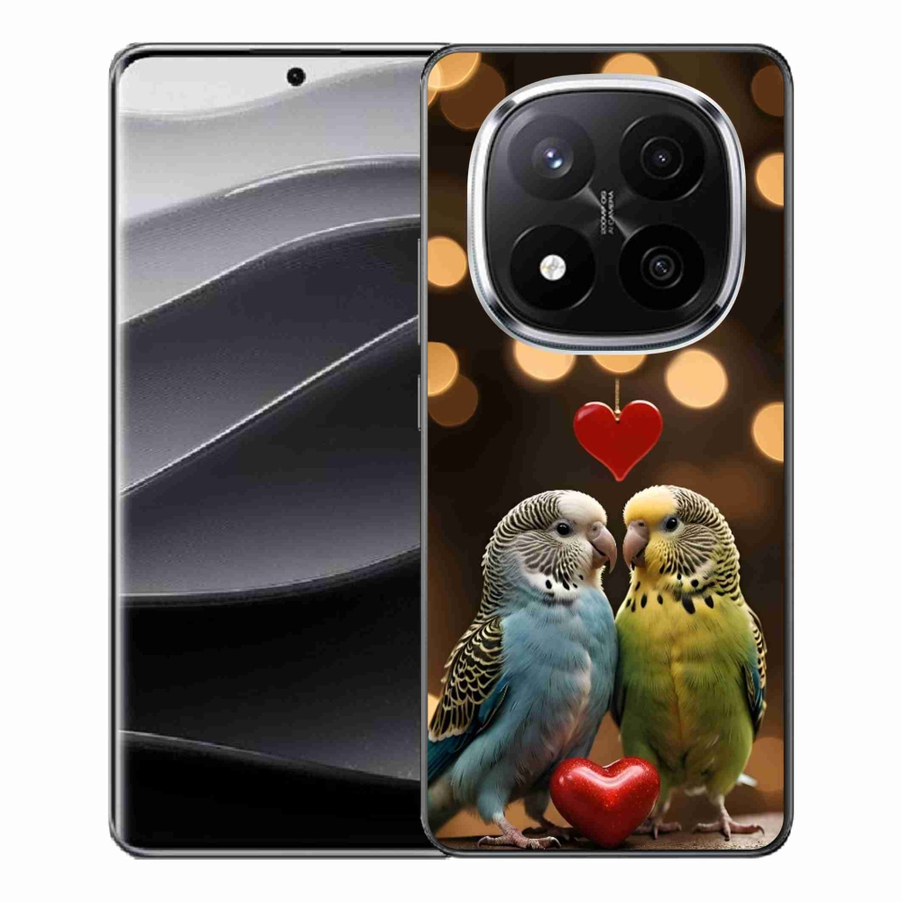 Gélový kryt mmCase na Xiaomi Remdi Note 14 Pro+ 5G - zamilovaní papagáje