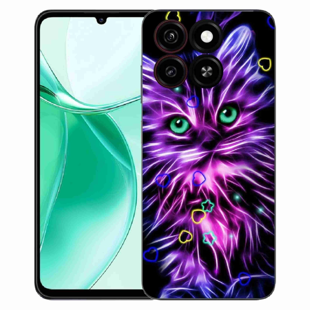 Gélový kryt mmCase na ZTE Blade A35 - abstraktná mačka