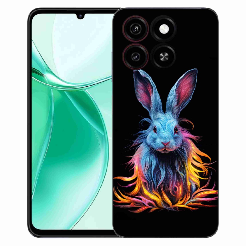Gélový kryt mmCase na ZTE Blade A35 - abstraktný zajac