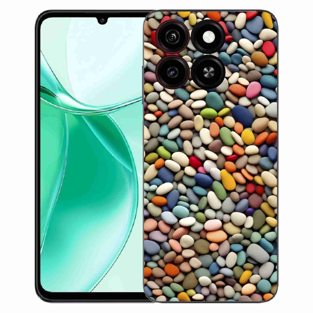 Gélový kryt mmCase na ZTE Blade A35 - farebné kamienky 2