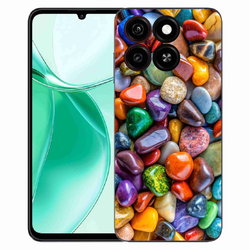 Gélový kryt mmCase na ZTE Blade A35 - farebné kamienky