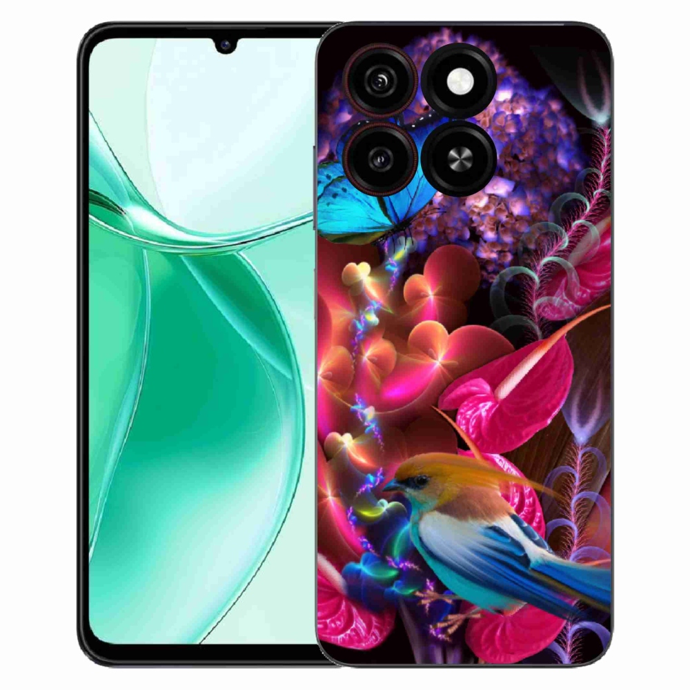 Gélový kryt mmCase na ZTE Blade A35 - farebné kvety